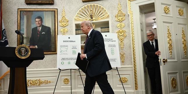 Apple promet à Donald Trump d’investir 100 milliards de dollars supplémentaires aux Etats-Unis